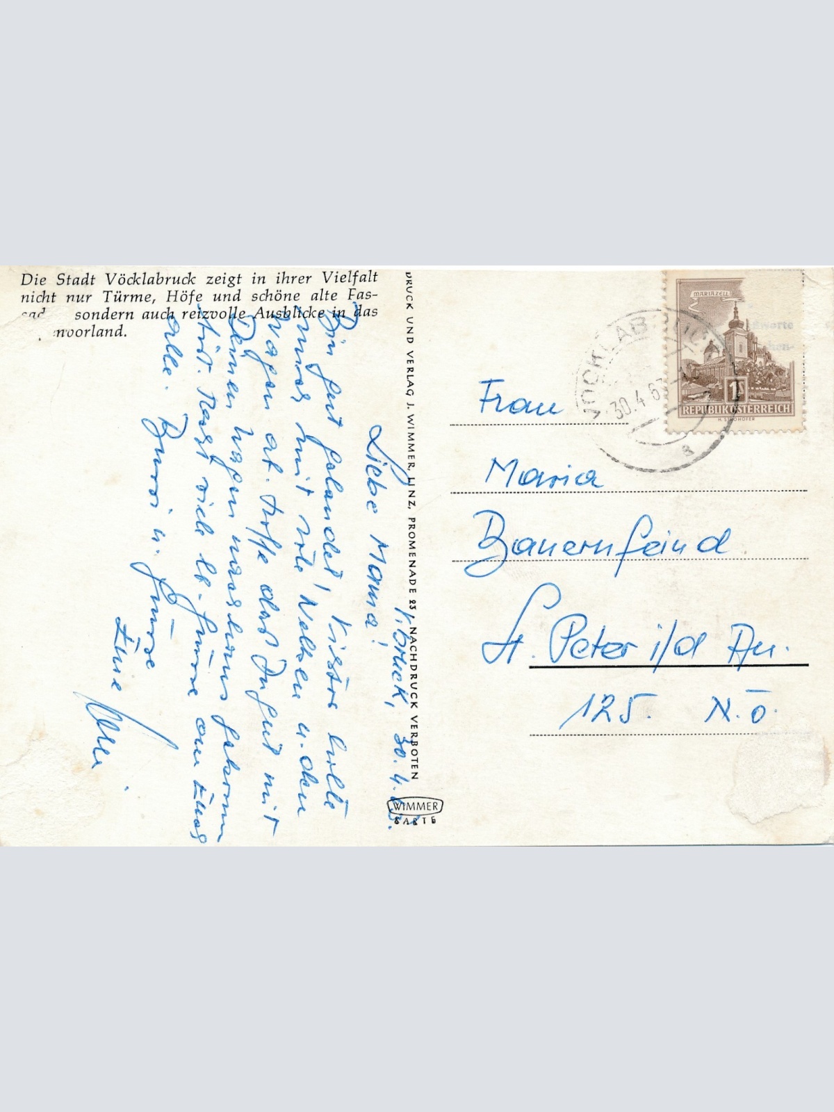 AK aus Vöcklabruck Oberösterreich Ansichtskarte (16854)
