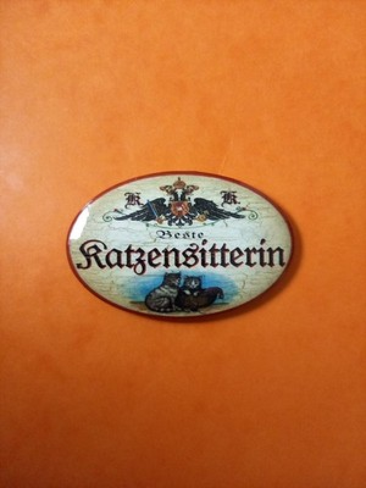 Nostalgie KuK Flaschenöffner Magnet Beste Katzensitterin