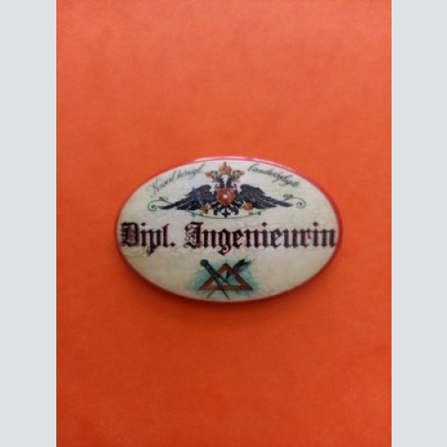 Nostalgie KuK Flaschenöffner Magnet Landesbefugte Dipl.Ingenieurin