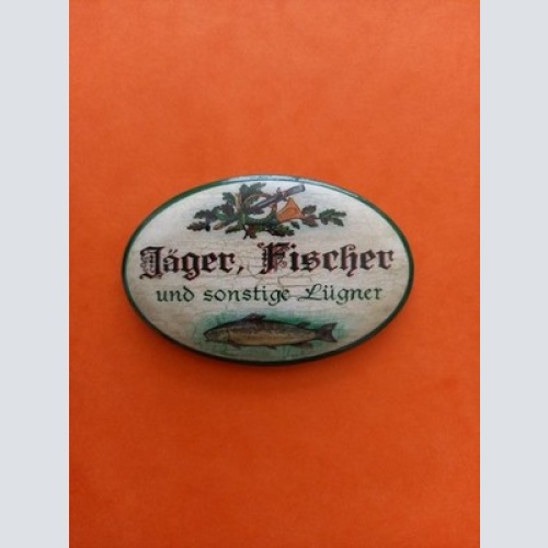 Nostalgie KuK Flaschenöffner Magnet Jäger Fischer Und Sonstige Lügner
