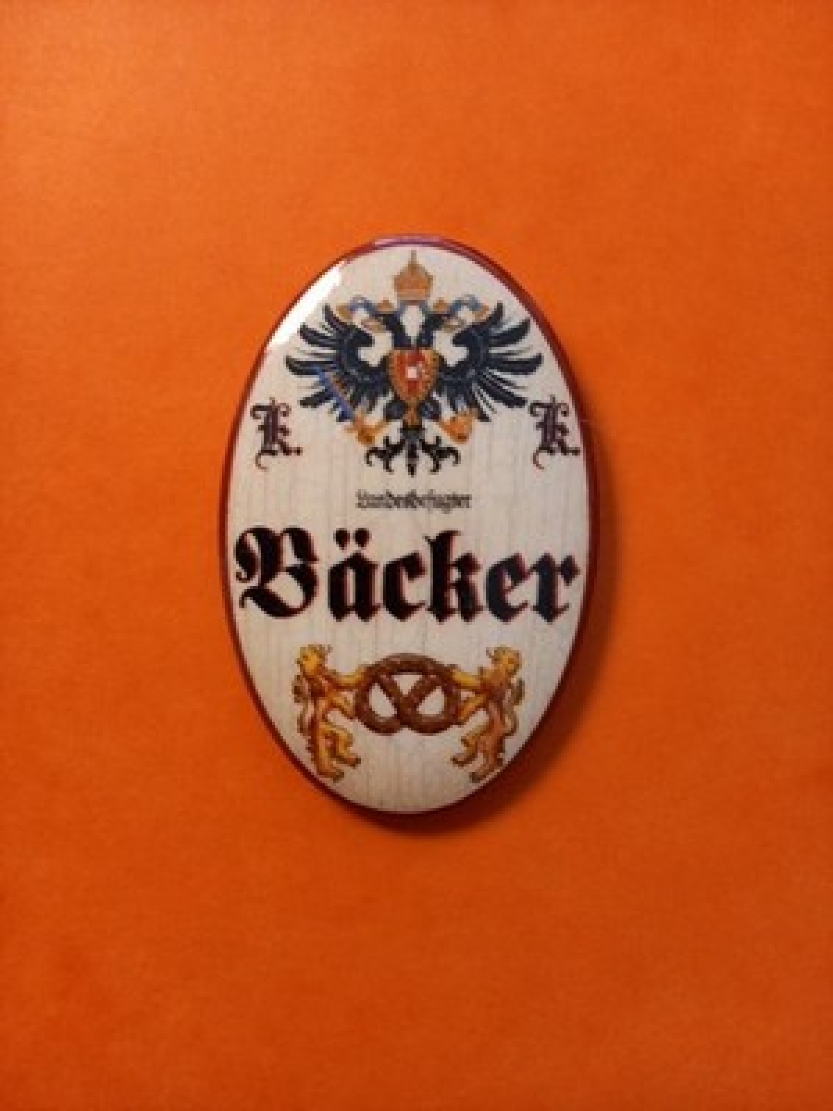 Nostalgie KuK Flaschenöffner Magnet Landesbefugter Bäcker