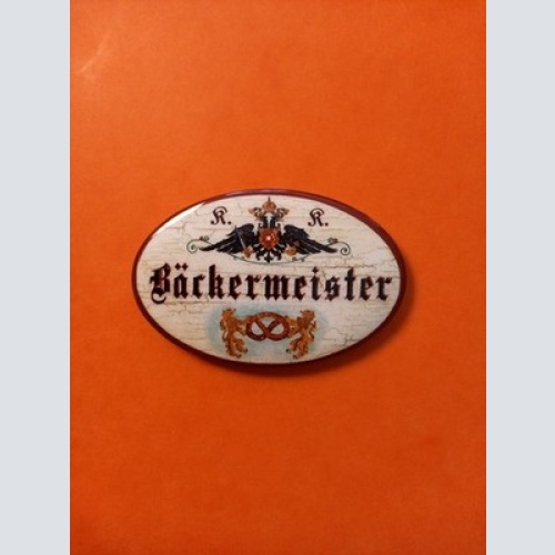 Nostalgie KuK Flaschenöffner Magnet Bäckermeister