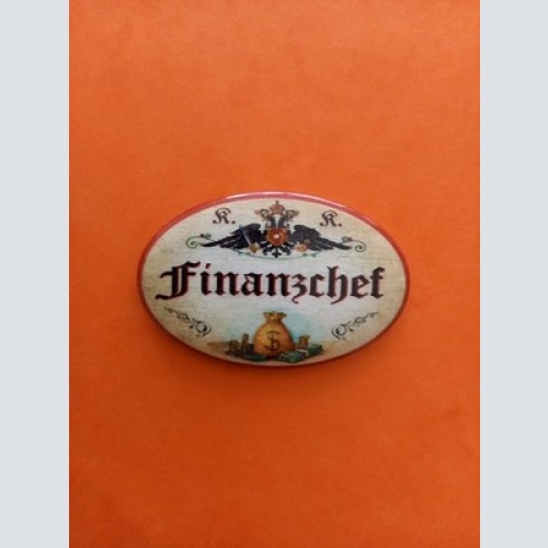 Nostalgie KuK Flaschenöffner Magnet Finanzchef
