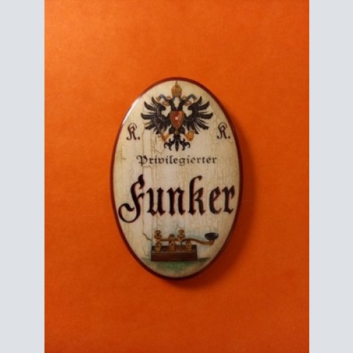 Nostalgie KuK Flaschenöffner Magnet Privilegierter Funker