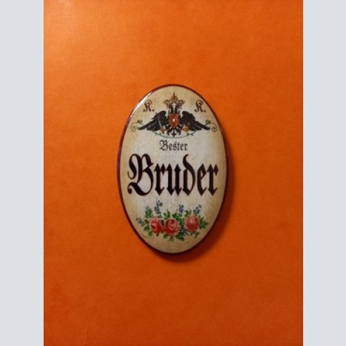 Nostalgie KuK Flaschenöffner Magnet Bester Bruder