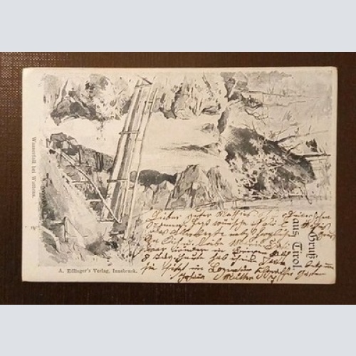 Wasserfall In Wattens Tirol Gr K