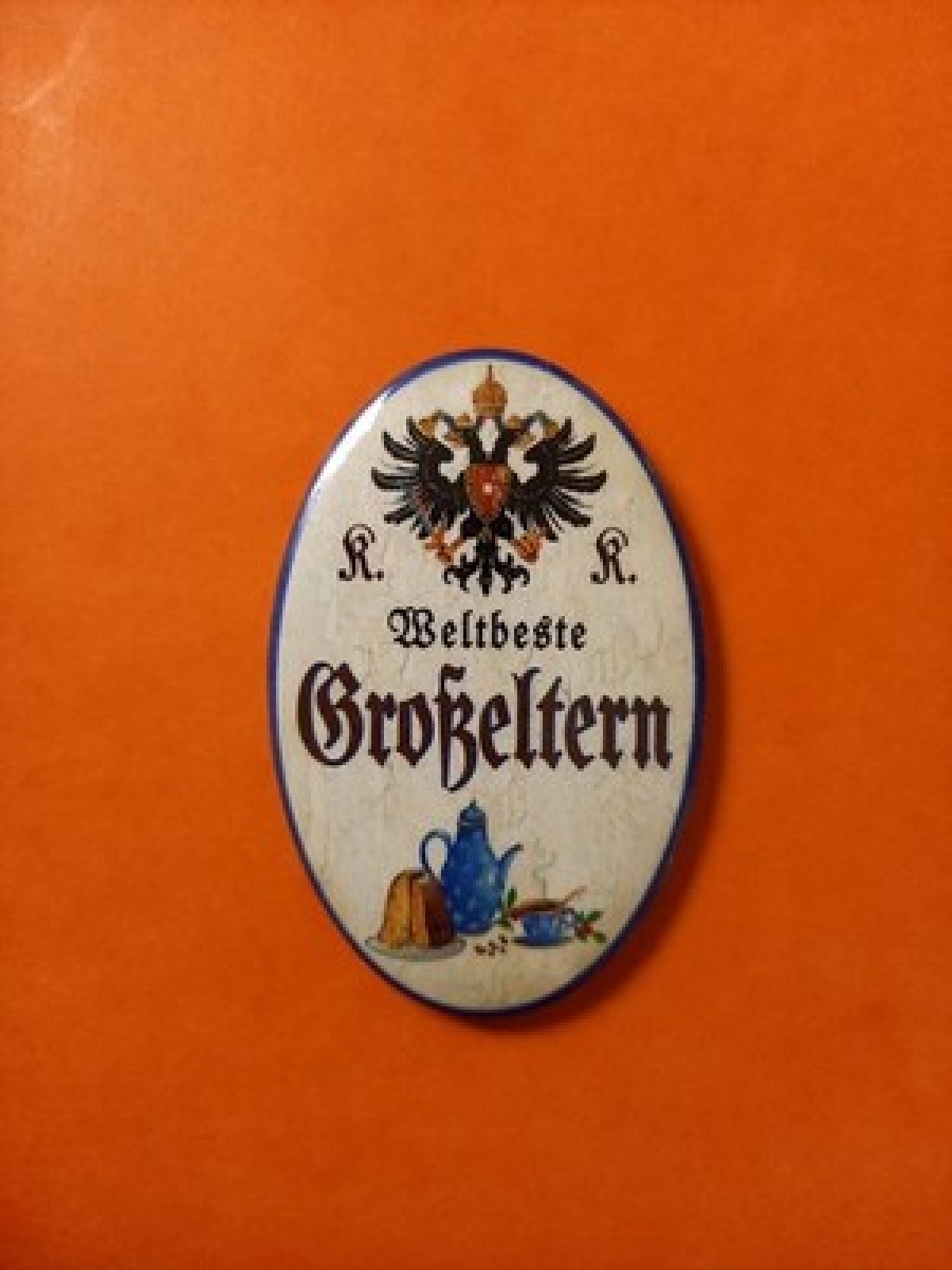 Nostalgie KuK Flaschenöffner Magnet Weltbeste Großeltern