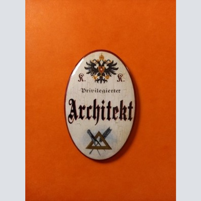 Nostalgie KuK Flaschenöffner Magnet Privilegierter Architekt