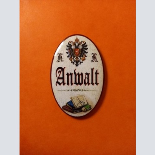 Nostalgie KuK Flaschenöffner Magnet Anwalt