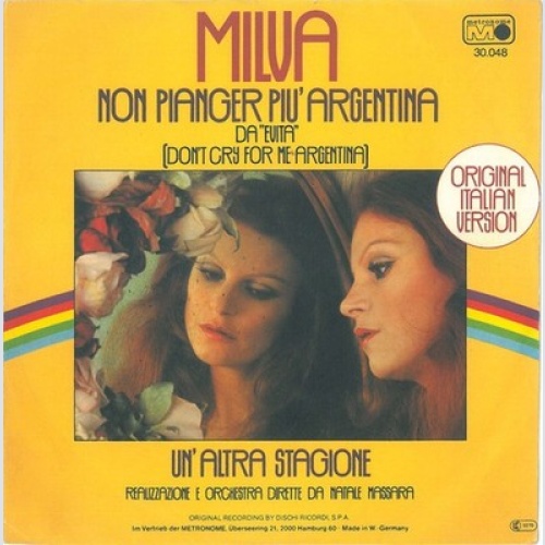 7" Milva - Non Pianger Più Argentina