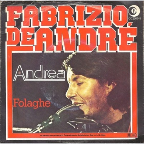 7", Single Fabrizio De André - Andrea