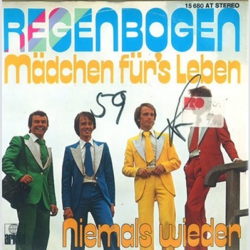 7", Single Regenbogen (3) - Mädchen Für's Leben