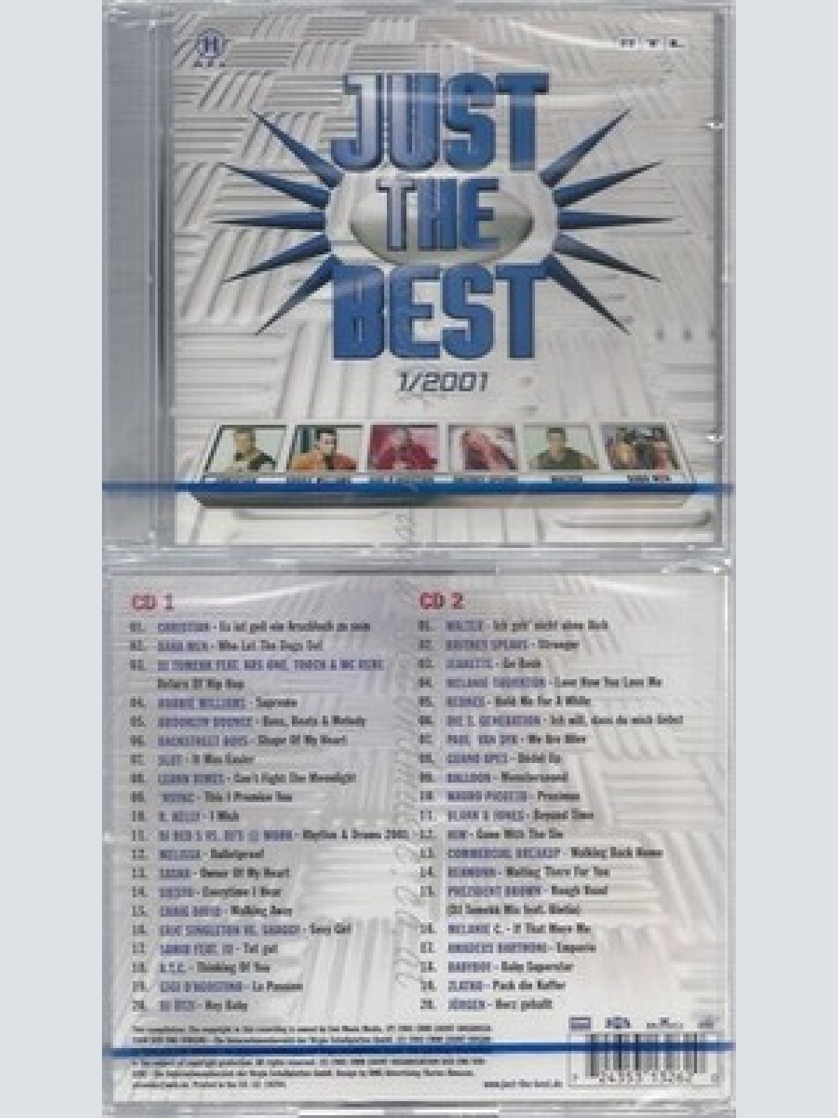 CD--NM-SEALED-VARIOUS -2001- - DOPPEL-CD -- JUST THE BEST 2001 VOL. 1