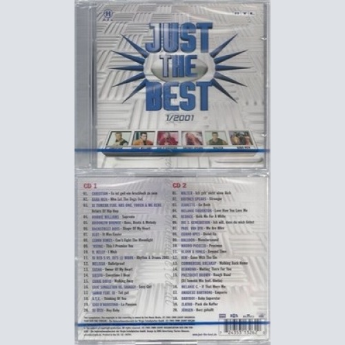 CD--NM-SEALED-VARIOUS -2001- - DOPPEL-CD -- JUST THE BEST 2001 VOL. 1