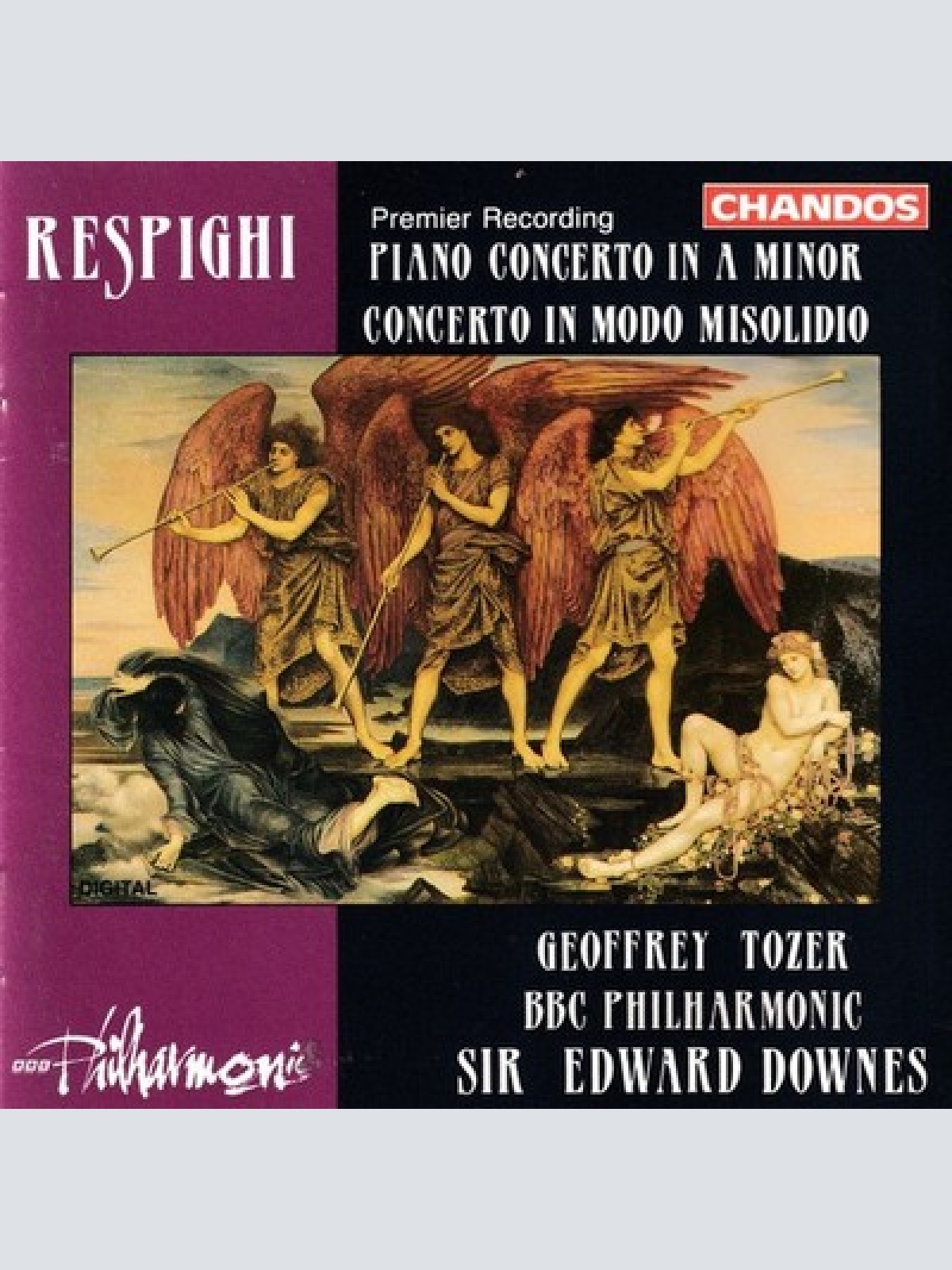 CD, Album Ottorino Respighi, Edward Downes, BBC Philharmonic, Geoffrey Tozer ...