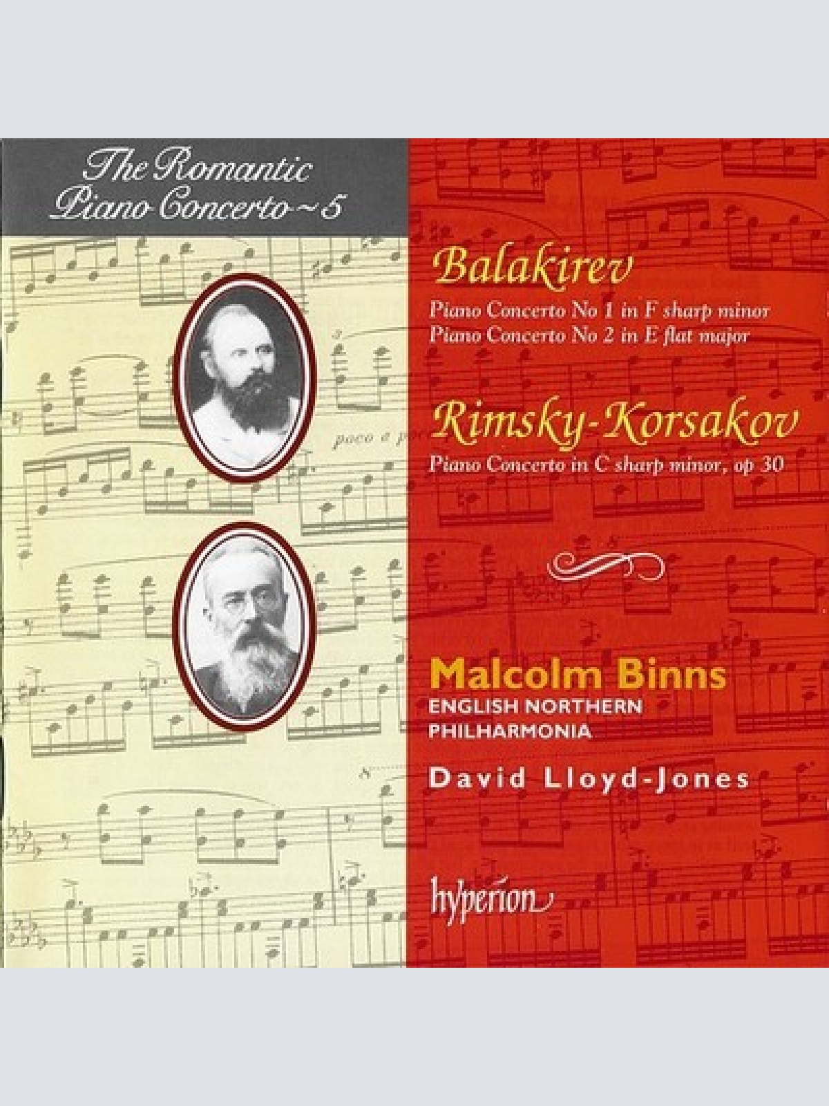 CD, Album Mily Balakirev / Nikolai Rimsky-Korsakov, Malcolm Binns, English No...