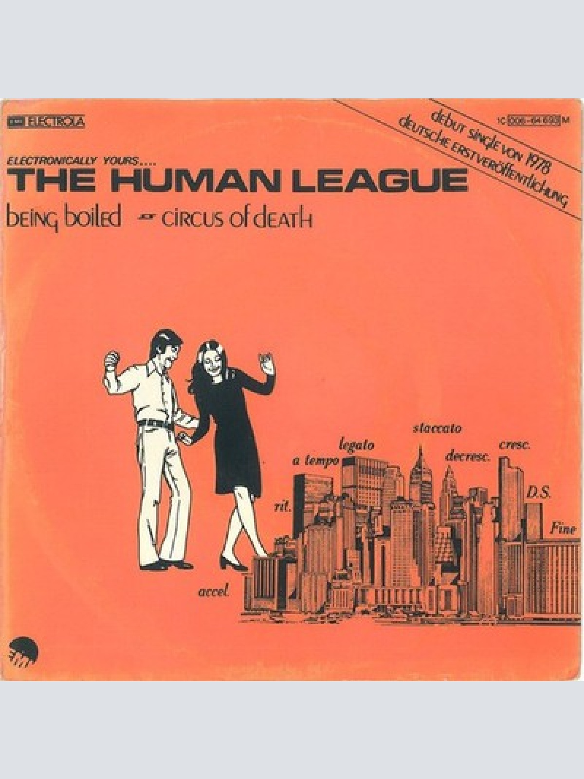 7", Single, Mono, RE The Human League - Being Boiled / Circus Of Death