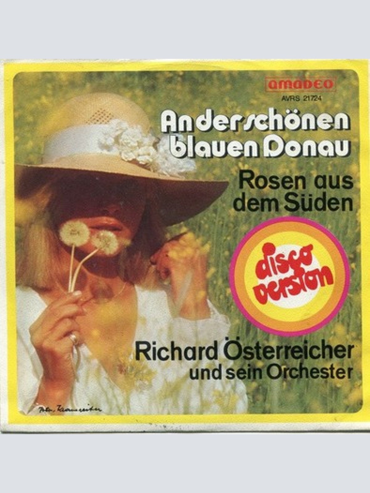 7", Single Richard Österreicher Und Sein Orchester - An Der Schönen Blauen Do...