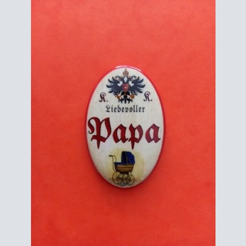 Nostalgie KuK Flaschenöffner Magnet Liebevoller Papa