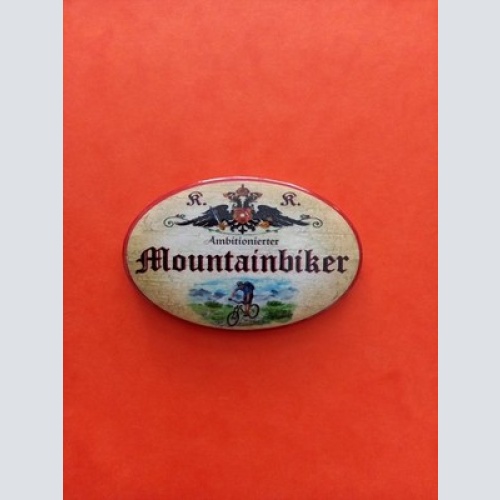Nostalgie KuK Flaschenöffner Magnet Ambitionierter Mountainbiker