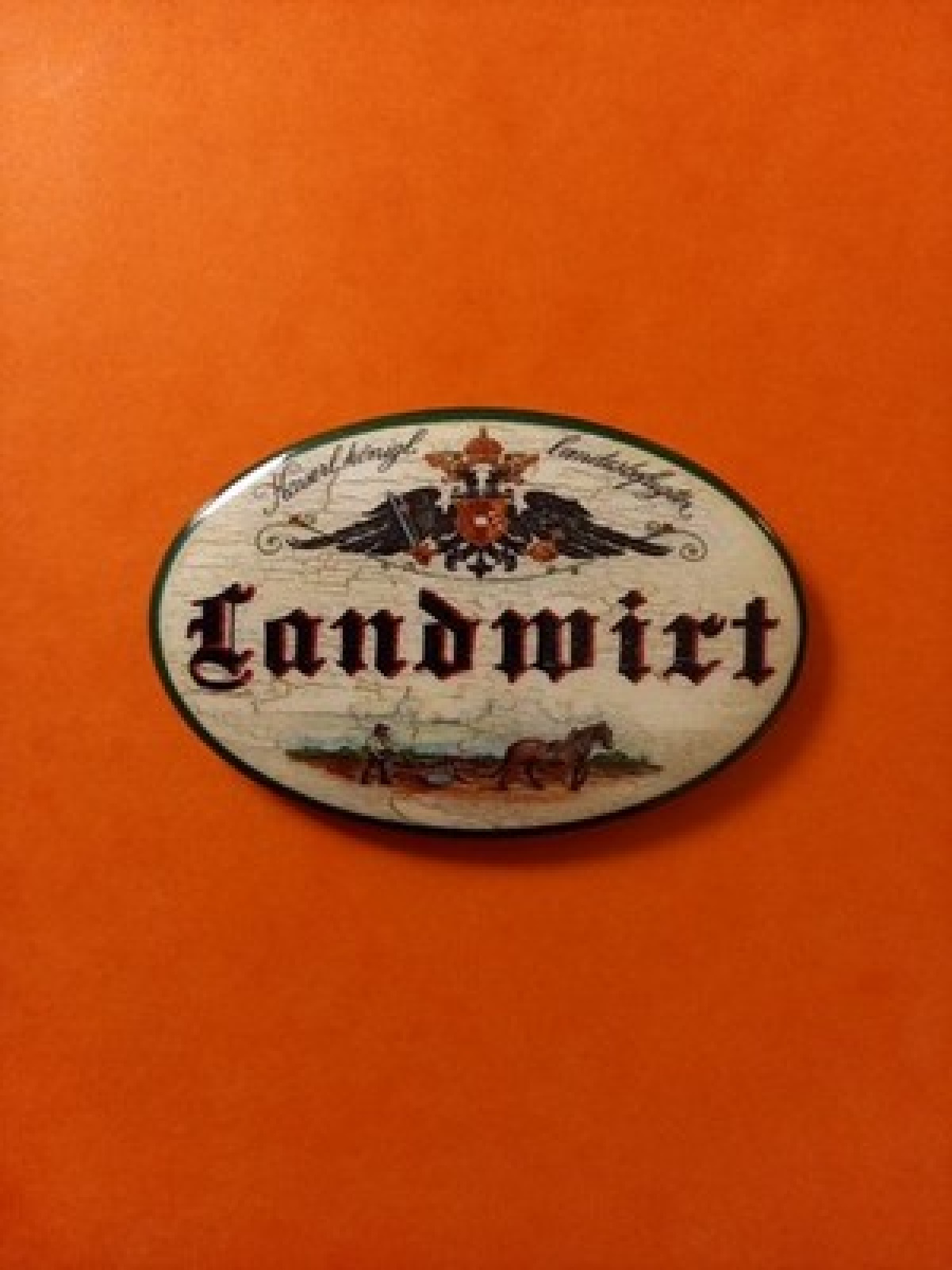 Nostalgie KuK Flaschenöffner Magnet Landwirt