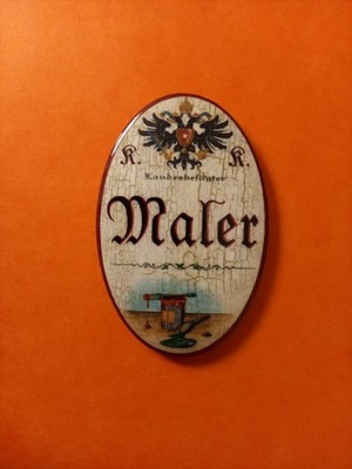 Nostalgie KuK Flaschenöffner Magnet Landesbefugter Maler