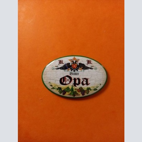 Nostalgie KuK Flaschenöffner Magnet Bester Opa