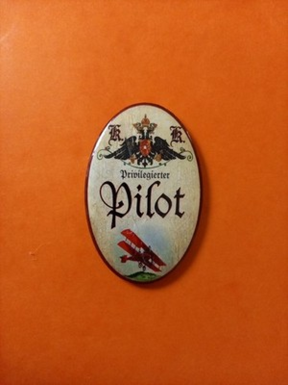 Nostalgie KuK Flaschenöffner Magnet Privilegierter Pilot