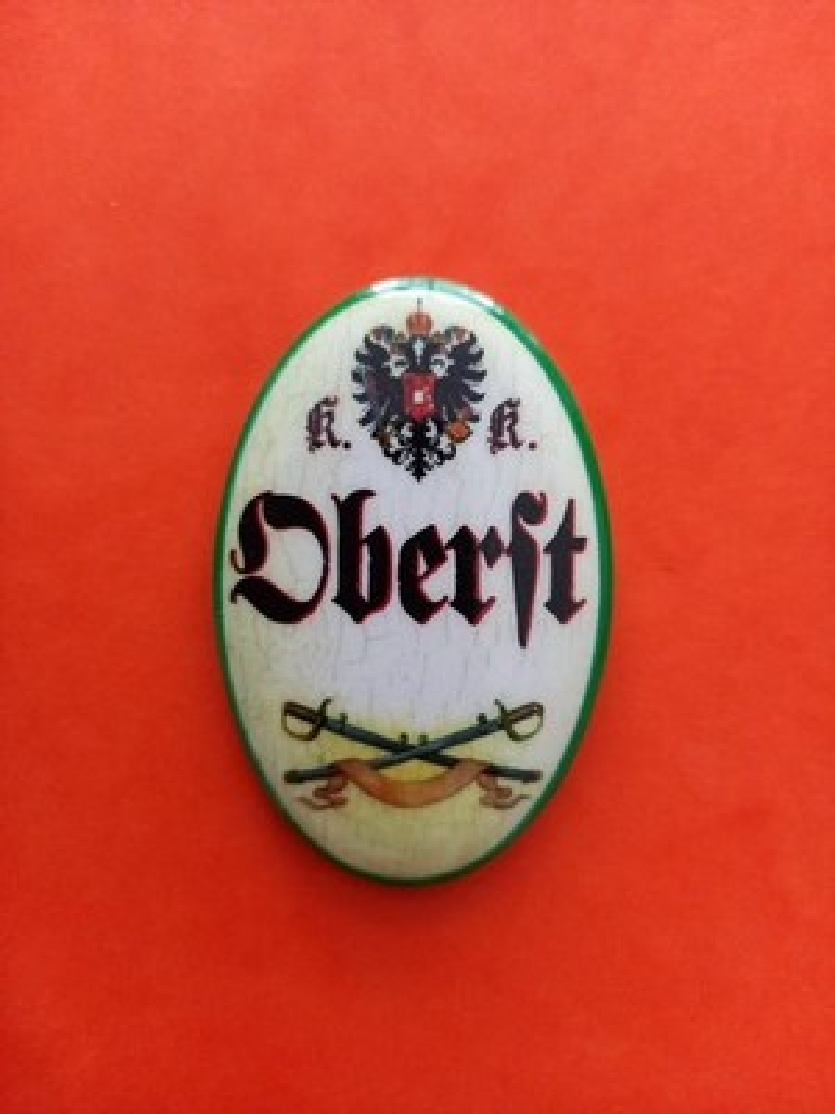 Nostalgie KuK Flaschenöffner Magnet Oberst