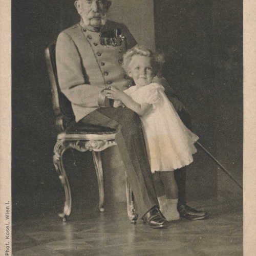 AK Militaria Kaiser Franz Josef mit Otto von Habsburg Ansichtskarte (17028)
