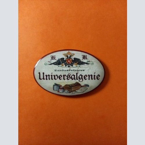 Nostalgie KuK Flaschenöffner Magnet Landesbefugtes Universalgenie
