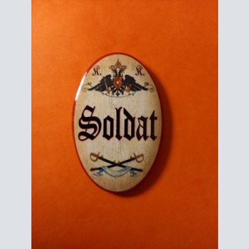 Nostalgie KuK Flaschenöffner Magnet Soldat