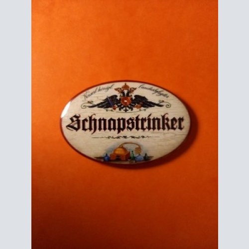 Nostalgie KuK Flaschenöffner Magnet Landesbefugter Schnapstrinker