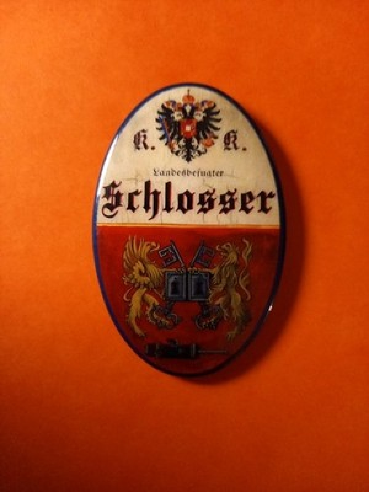 Nostalgie KuK Flaschenöffner Magnet Landesbefugter Schlosser