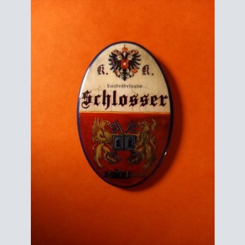 Nostalgie KuK Flaschenöffner Magnet Landesbefugter Schlosser