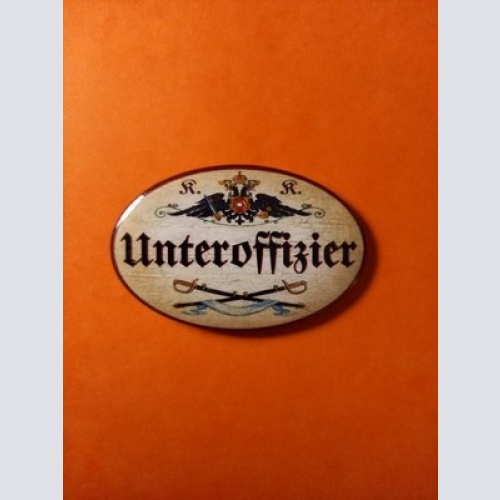 Nostalgie KuK Flaschenöffner Magnet Unteroffizier