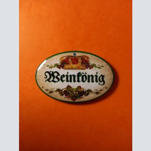 Nostalgie KuK Flaschenöffner Magnet Weinkönig