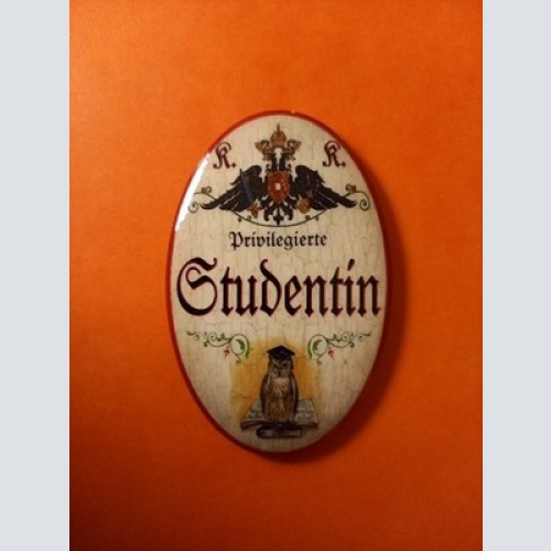 Nostalgie KuK Flaschenöffner Magnet Privilegierte Studentin