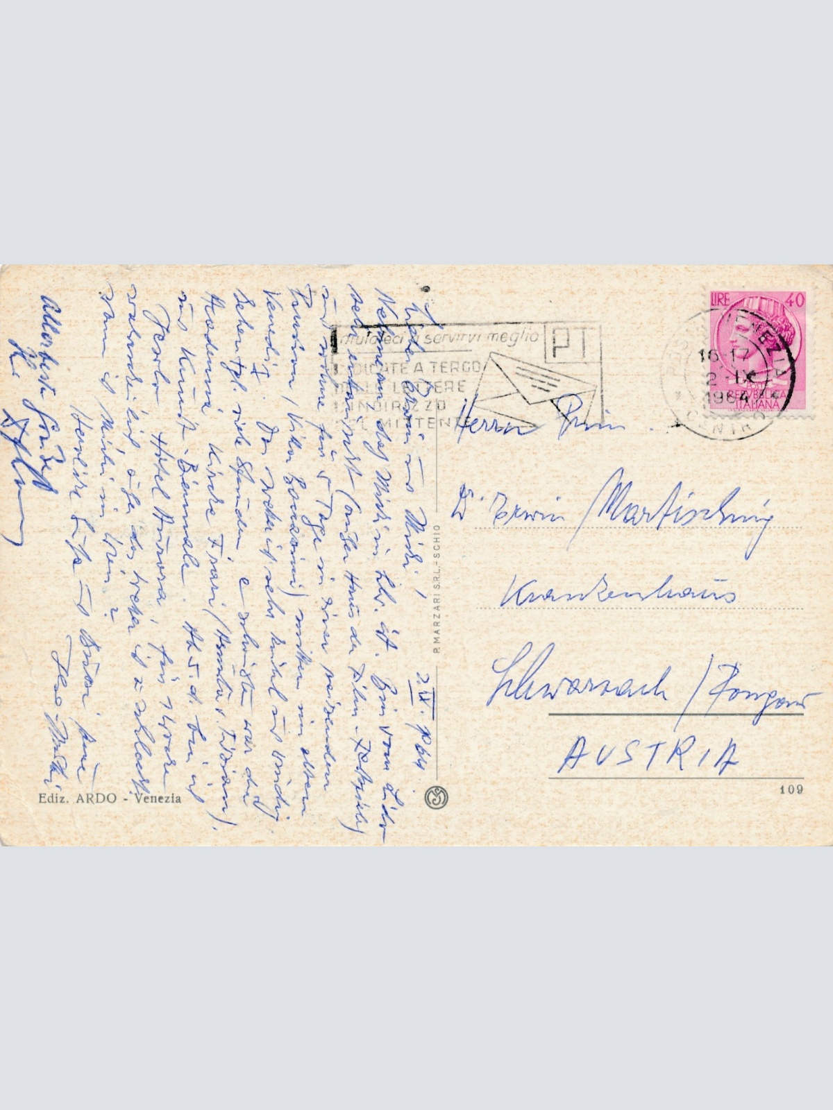 AK aus Venezia - Venedig Italien Ansichtskarte (17096)