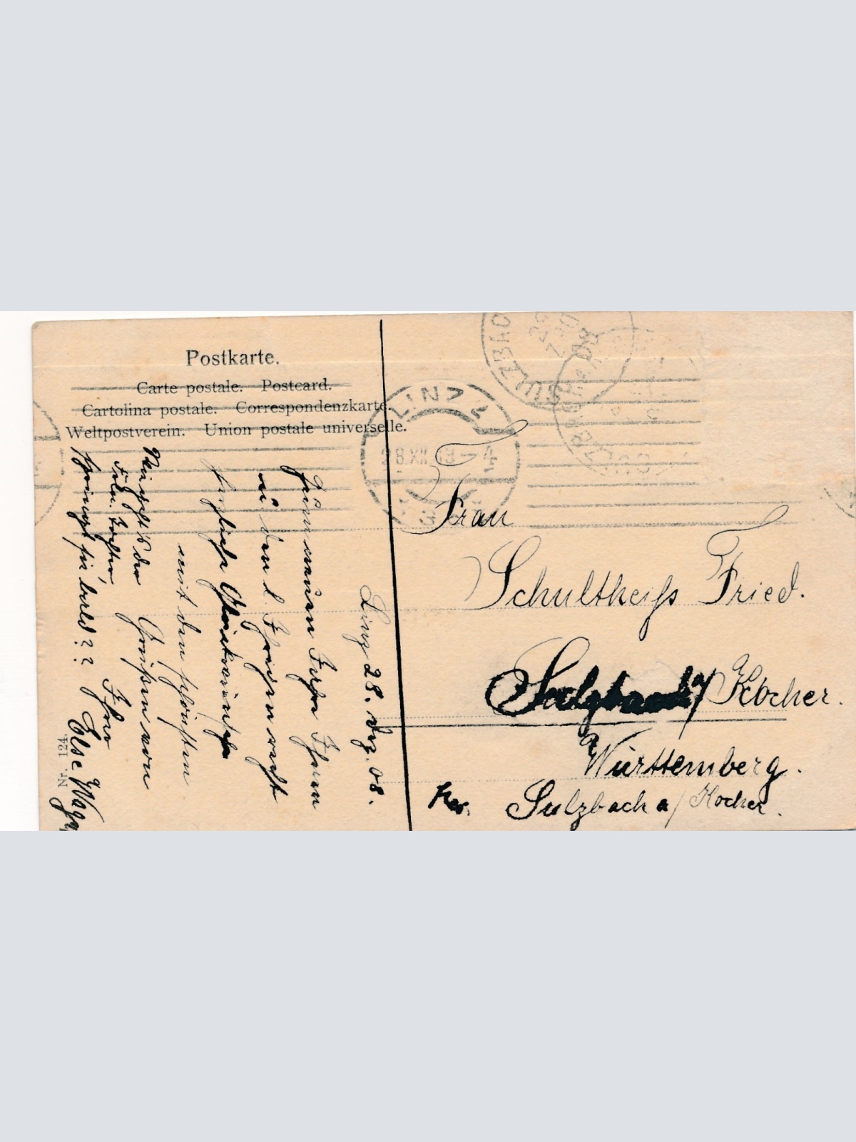 AK aus Linz mit Dom Oberösterreich Ansichtskarte (17129)