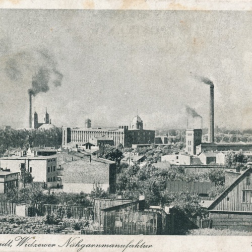 AK aus Litzmannstadt Nähgarnmanufraktur Polen Ansichtskarte (16919)