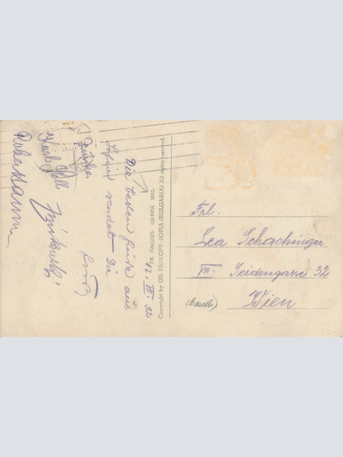 AK Peruschitza Auffädeln von Tabak Ansichtskarte (16929)