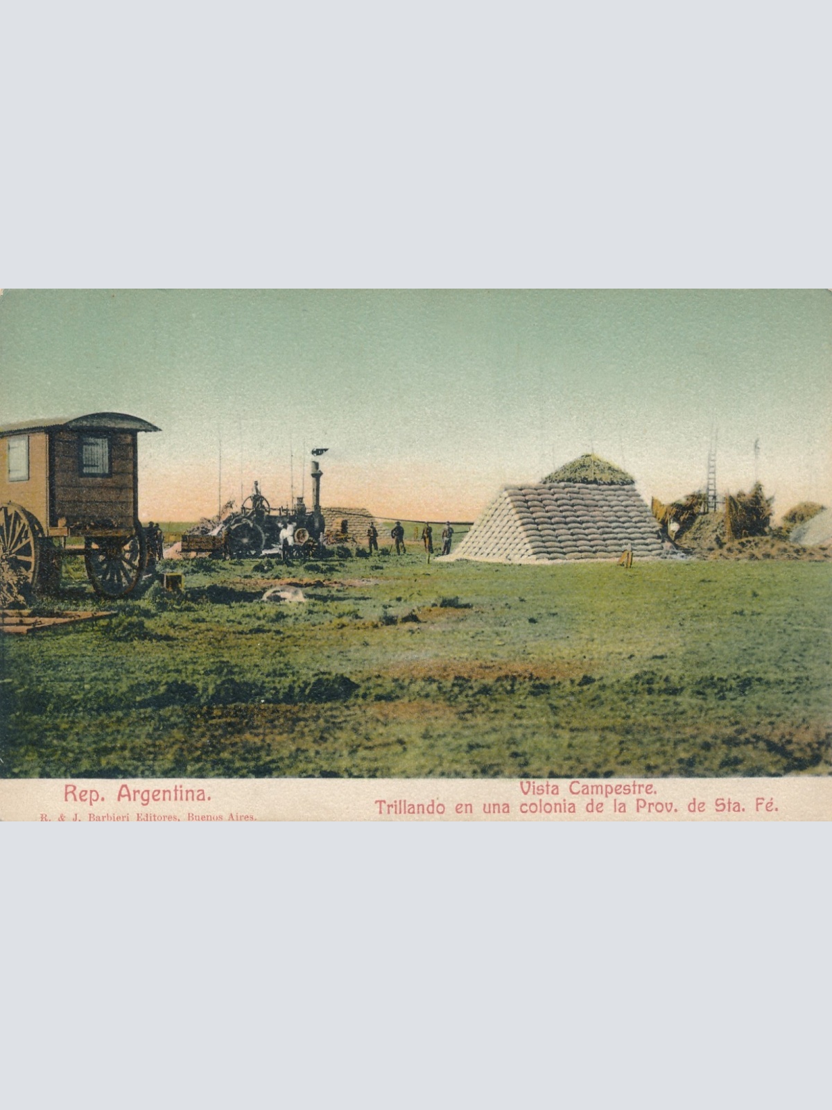 AK aus Argentinien Männer bei der Arbeit Ansichtskarte (16921)