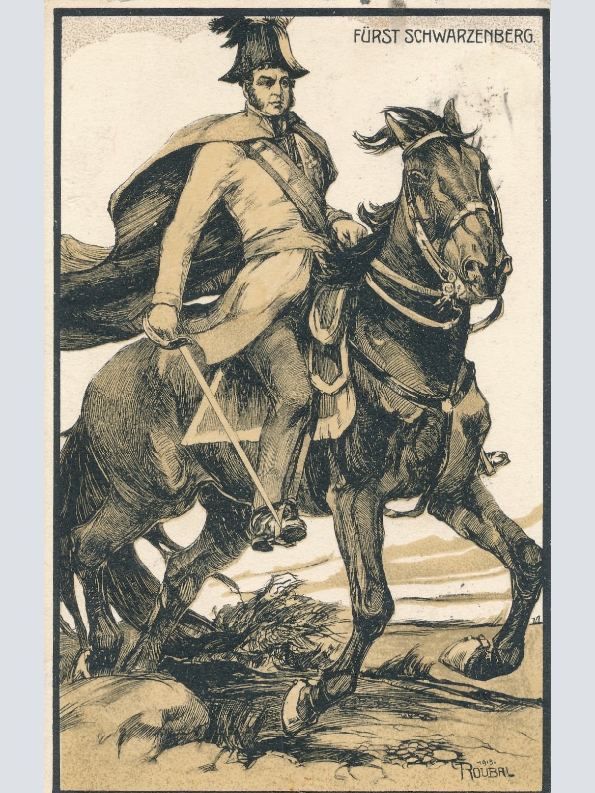 AK Militaria Fürst Schwarzenberg Ansichtskarte (16975)