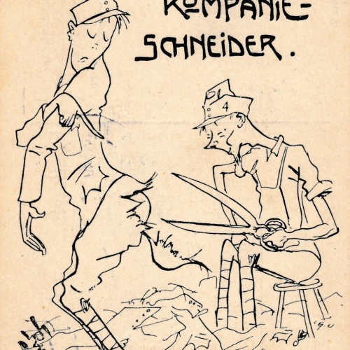 AK Militaria beim Kompanie Schneider Ansichtskarte (16963)