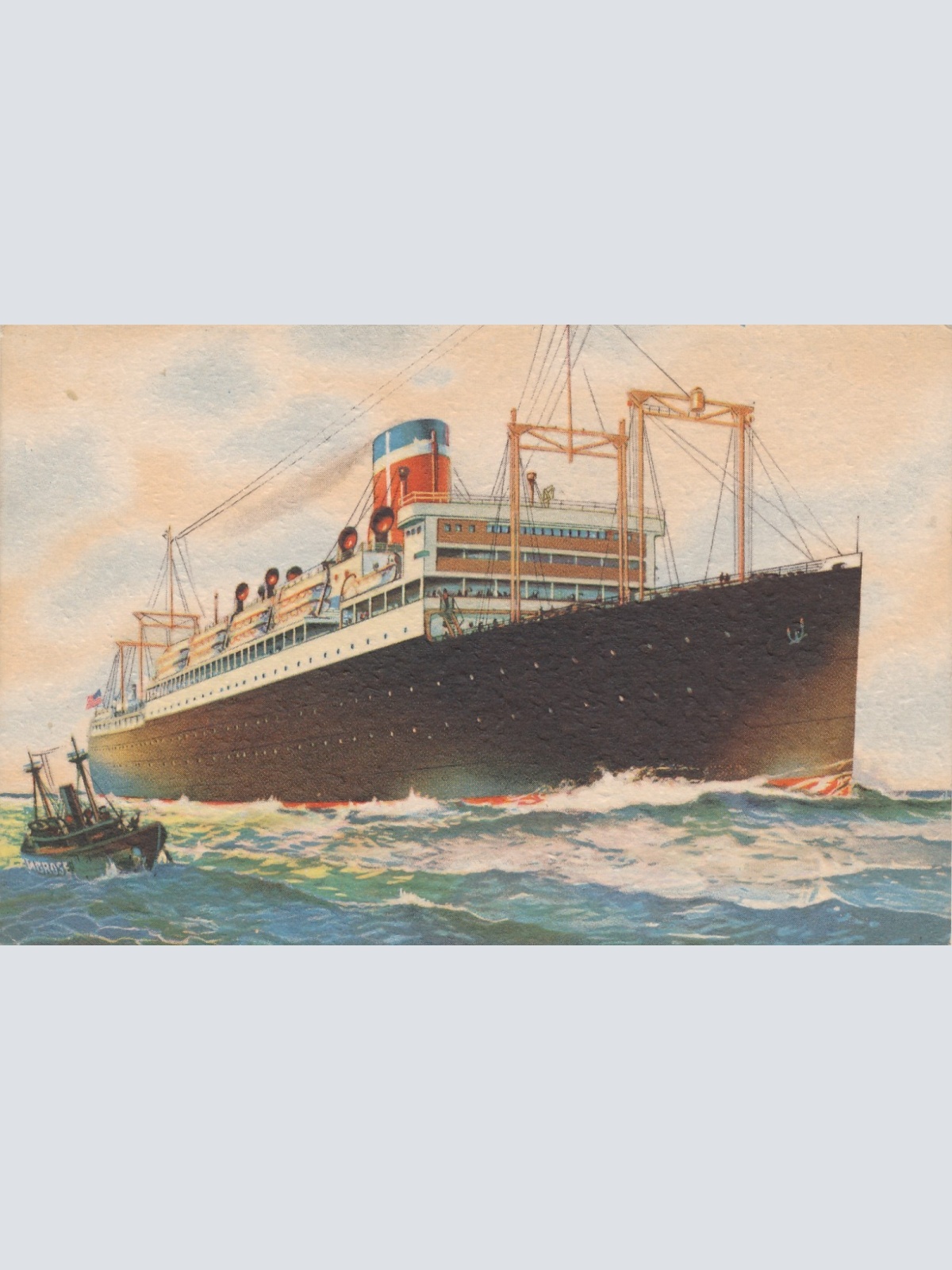 AK S.S. President Roosevelt Ansichtskarte (16952)