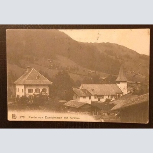 Zweisimmen Mit Kirche Schweiz Gr A0001 K