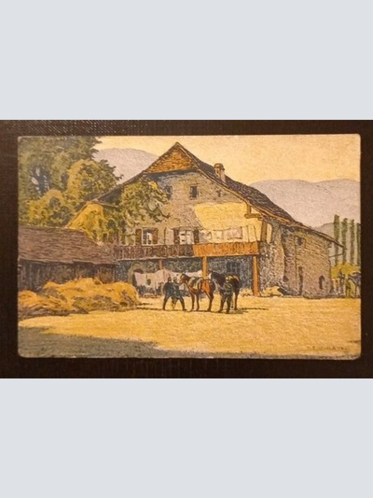 Bauernhof Im Kestenholz St.Gallen Reiter Mit Pferden Pferd  Gr A0003 K