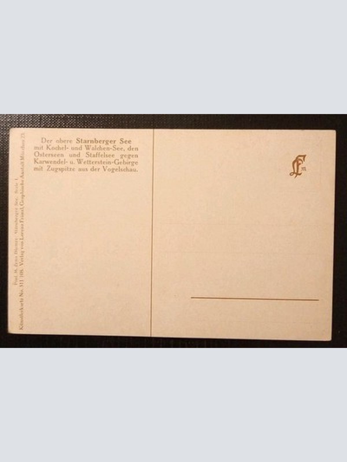 Starnberger See Mit Karwendelgebirge Bayern Gr A0013 K