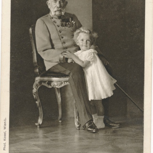 AK Militaria vom Kaiser Franz Josef mit Otto von Habsburg Ansichtskarte (17071)